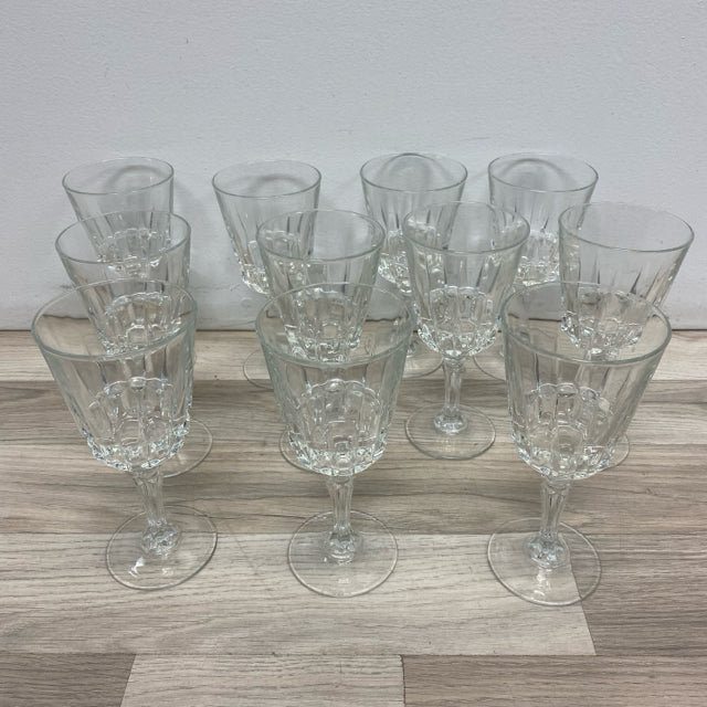 Clear Stemmed Wine Glass - Set of 11