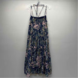 Vineyard Vines Size Xl Women's Blue-Pink Pattern Maxi Dress