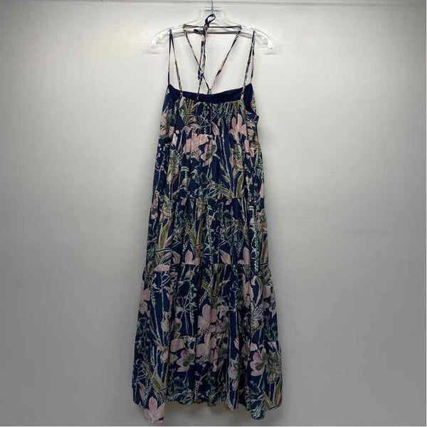 Vineyard Vines Size Xl Women's Blue-Pink Pattern Maxi Dress