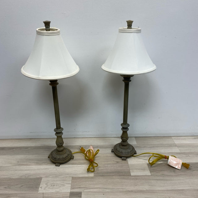 Taupe Slim Vase Table Top  Lamp