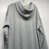 Haven Well Within Size L Women's Light Gray Tweed Long Sleeve Hoodie Dress