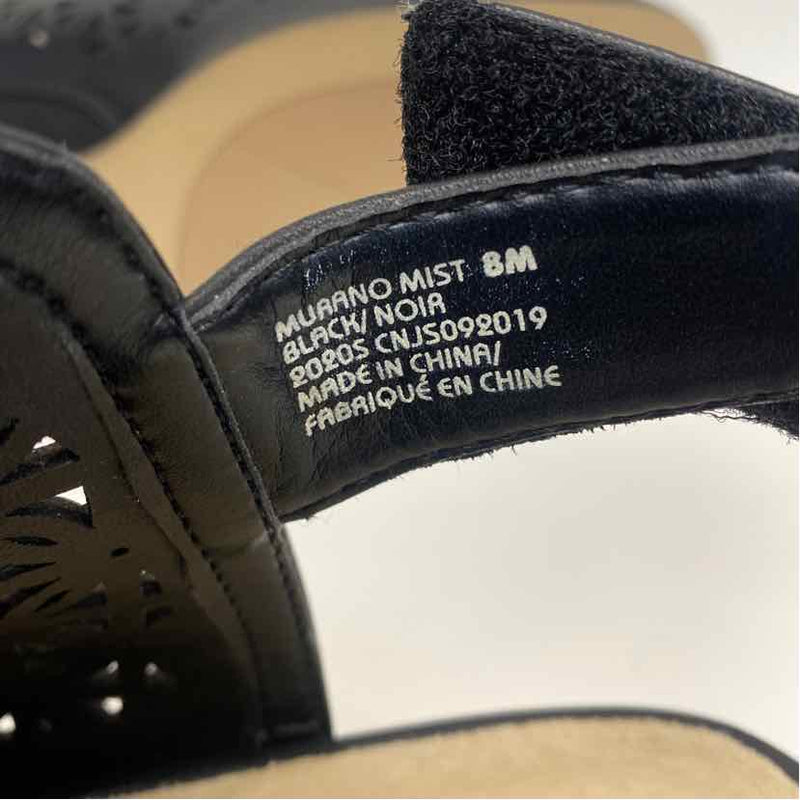 Earth Size 8 Women's Black Cut Out Sandals Sandals