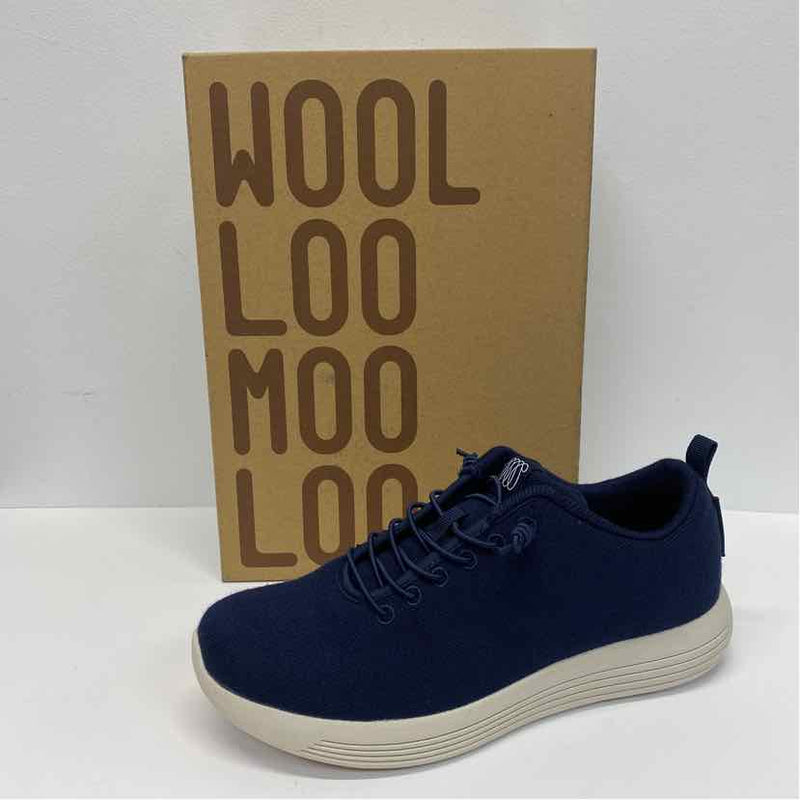 Woolloomooloo Size 7.5-8 Unisex Navy Solid Slip On Sneakers