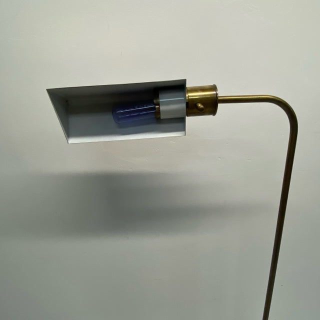 Adjustable Height Brass Floor Lamp