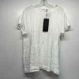 Grizas Size M-S Women's White Solid Tunic Short Sleeve Top