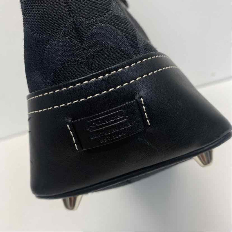 Coach Black Canvas Monogram Shoulder Handbag