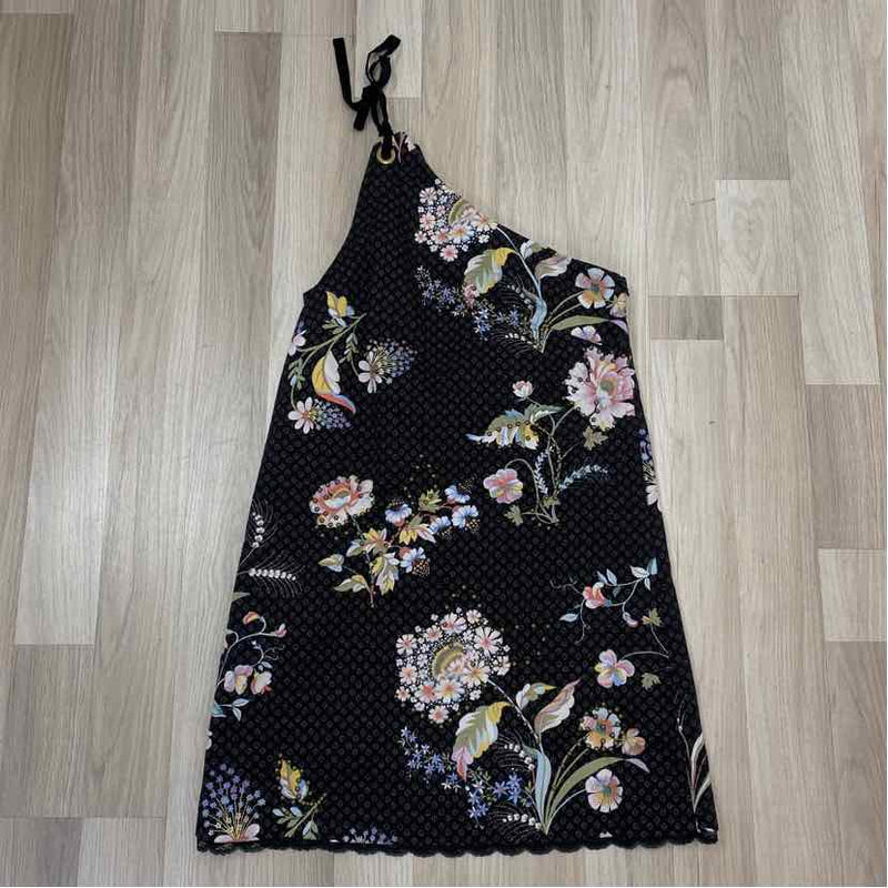 anthropologie black floral dress Maeve-Anthropologie Size 6-S Women's Black-Multi Floral Shift Dress – Treasures Upscale Consignment