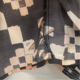 Mariacher Size S Women's Black-Multi Pattern Pullover Blouse