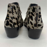 Sam Edelman Size 10 Women's Taupe-multi Animal Print Ankle Booties