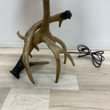 Table Top Brown Lamp w Antler Base