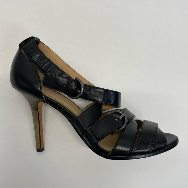 Coach Size 8 Women's Black Solid Strappy Heels