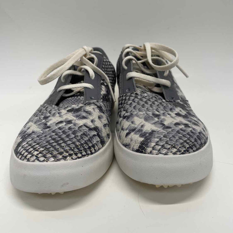 Adidas Size 8 Women's Gray Animal Print Lace Up Sneakers