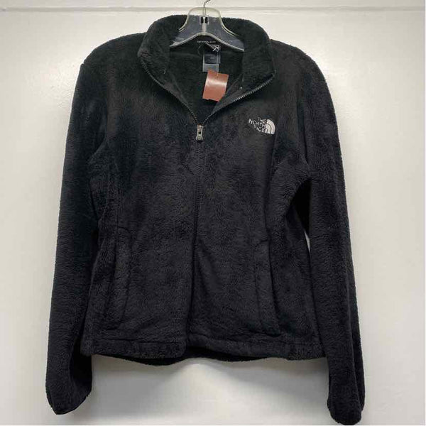 North Face Women's Size M Black Solid Zip Mock Neck Fleece