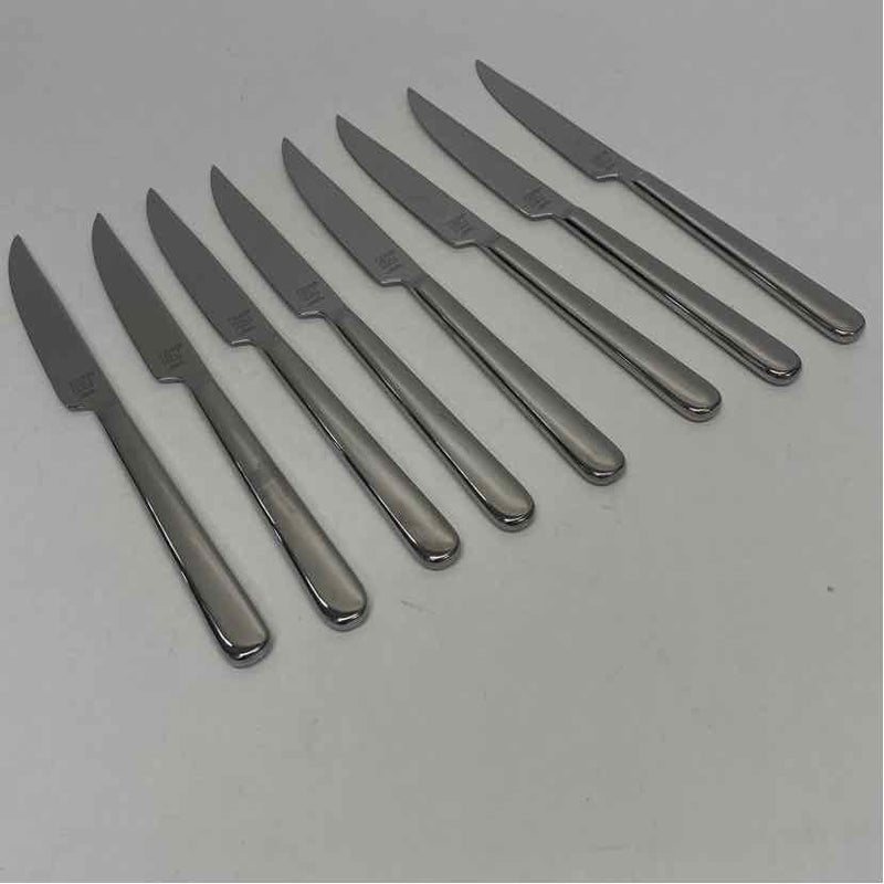 Zwilling J.Z. Henckels Silver Stainless Steel 8-Piece Knife Set w Wood Case