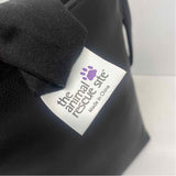 The Animal Rescue Site Black Faux Leather Cutout Crossbody Handbag