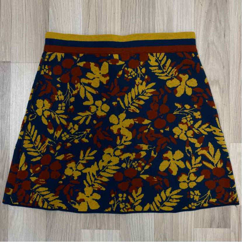 Title Nine Size M- (6-8) Women's Blue-Multi Floral A Line Skirt