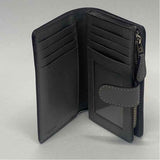 Coach Gray Solid Leather Wallet