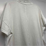 Mersea Size OS-XL Women's White Solid T-Shirt Short Sleeve Top