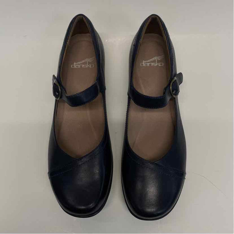 Dansko Size 38-7.5 Women's Navy Solid Mary Jane