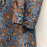 Cabi Size S Women's Blue-Brown Pattern Shift Dress