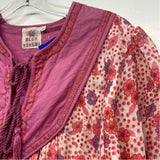 Blue Boheme Size M-L Women's Pink-Multi Floral Kaftan Dress