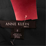 Anne Klein Size 8-M Women's Dark Green Solid Fit And Flare Dress