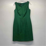 Talbots Size 6- S Women's Green Solid Sheath Dress