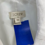 J.Crew Women's Size 00 White Solid Blazer Jacket