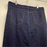 NYDJ Size 12 Women's Dark Blue Pencil-Maxi High Rise Skirt