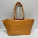 Paolo Masi Orange Leather Floral Satchel Handbag