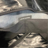 Jack Gomme Black Fabric Solid Tote Handbag
