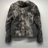 Cabi Women's Size L Gray Patchwork Zip Up Jacket