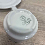 Naaman White Porcelain Cup and Saucer