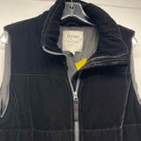 Dylan Women's Size L Black Solid Zip Up Vest