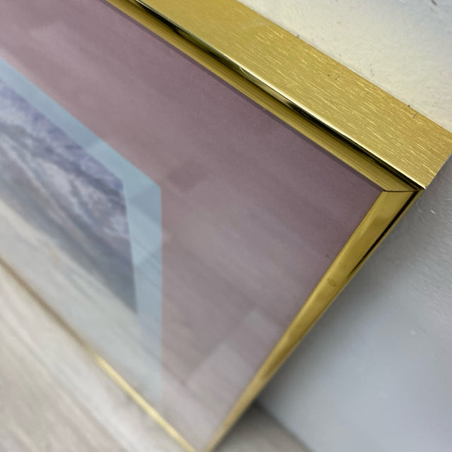 Gold Framed Pink Matted Vail Valley Poster
