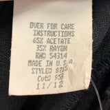 Be Smart Size M Black Solid Women's Acetate Blend Halter Dress