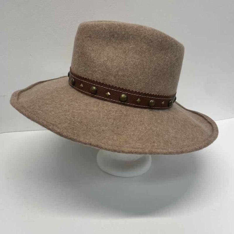 Eric Javits Tan Wool Tweed Western Hat