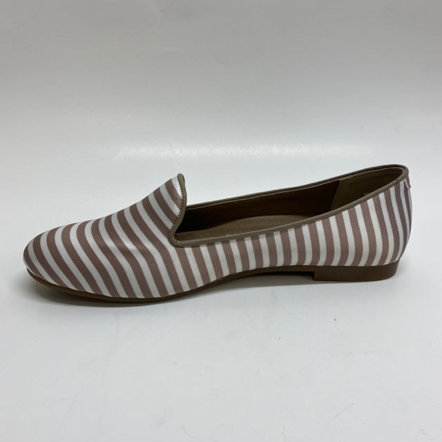 Arcopedico Size 42-11 Women's Tan-White Stripe Flats Shoes