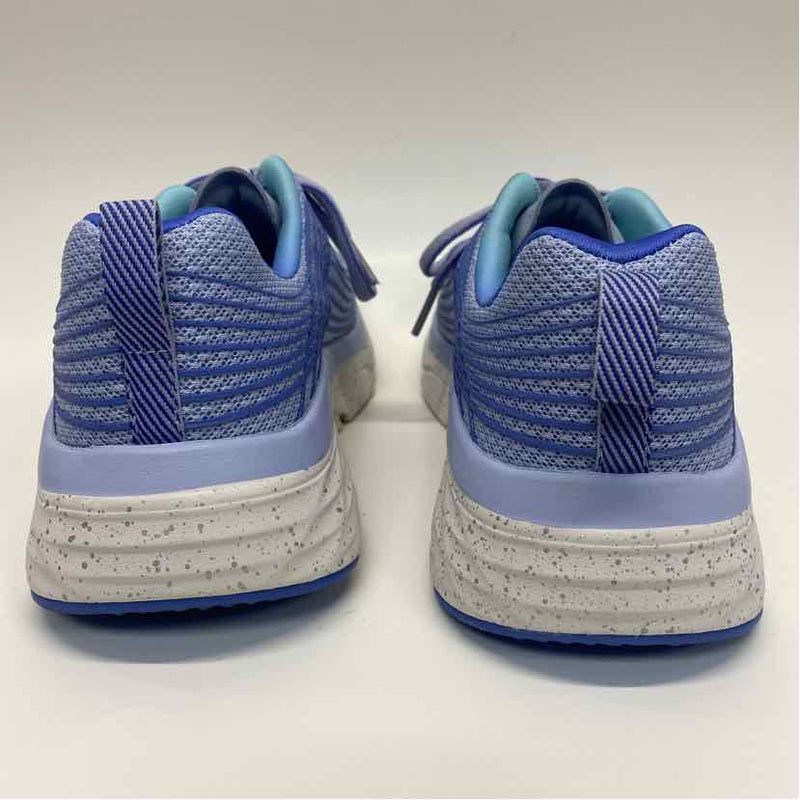 Skechers Size 8.5 Women's Light Blue Stripe Lace Up Sneakers