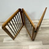 Brown-Black Wood Pet Gate - 3 panel