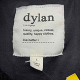 Dylan Women's Size L Black Solid Zip Up Vest