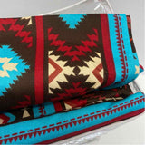 Lone Star Southwestern Brown-Multi Polyester Twin Sheet Set