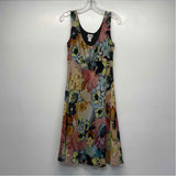 Chico's Size 2-L Women's Multicolor Pattern Fit And Flare Dress