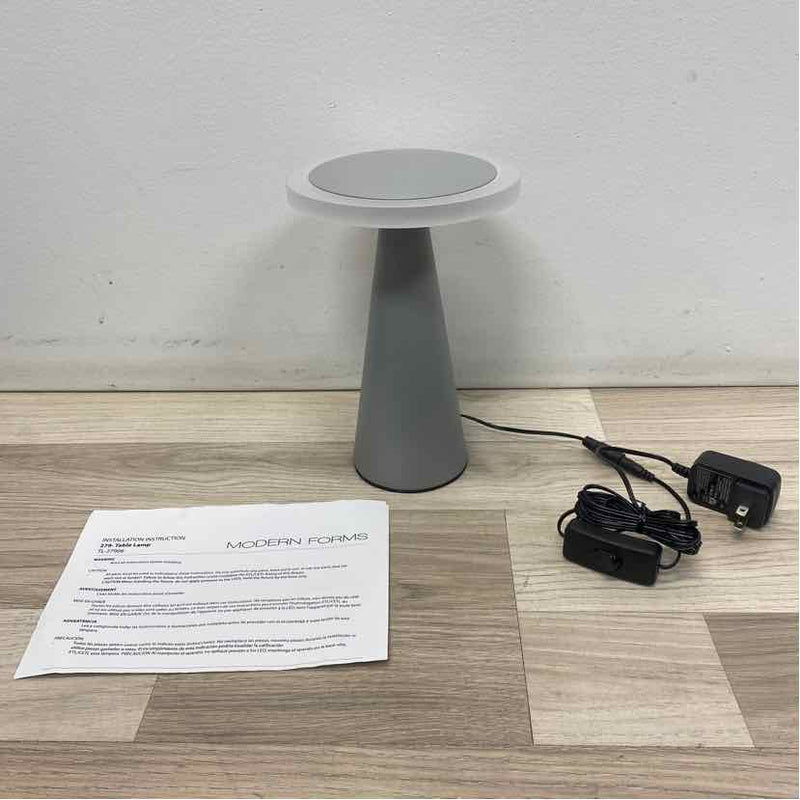 Modern Forms Table Top Gray Metal Lamp