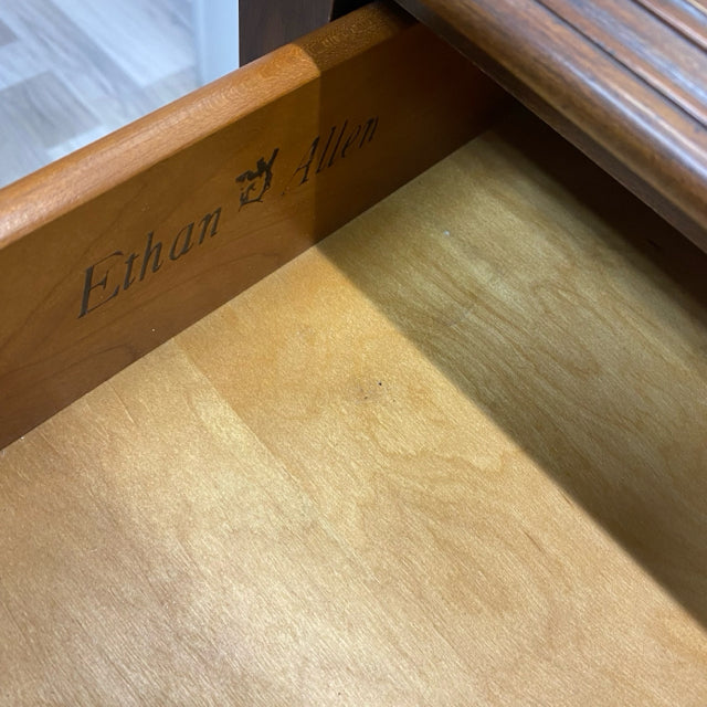 Ethan Allen Bronze Wood Table