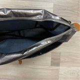 Brontibay Paris Silver Nylon Solid Shoulder Handbag
