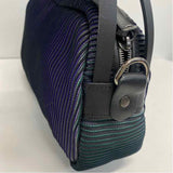 Jack Gomme Green-Blue Fabric Neon Shoulder Handbag