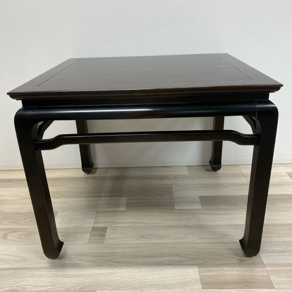 Black Wood Side Table