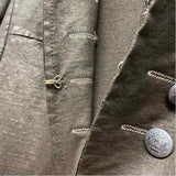 Angela Mara Women's Size S Brown Solid Military Jacket