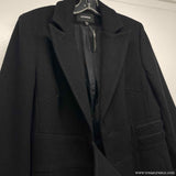 Express Women's Size S 5-6 Black Solid Single button Coat
